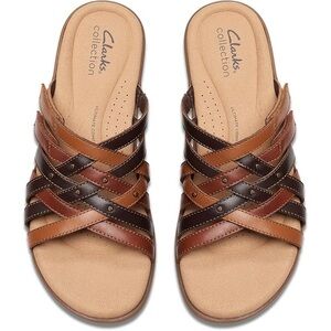 Clarks Collection Women's Leather Sandals Laurieann Bali Sandal